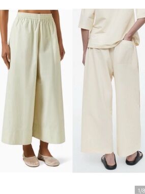 COS elasticized cotton culottes